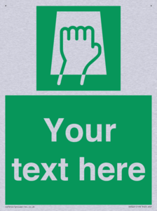 Custom Push Pad Sign